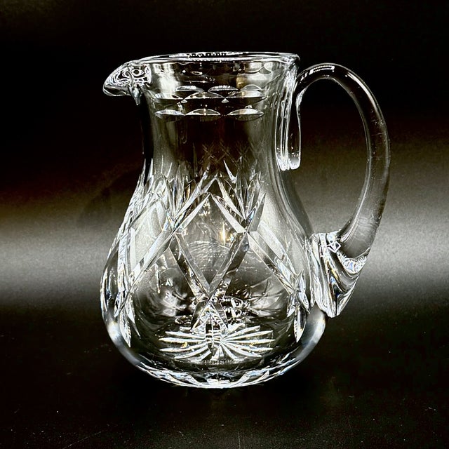 Mid-Century Modern Vintage Cut Crystal Jug Water Pitcher by Webb Corbett, England, 1960s For Sale - Image 3 of 18