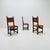 Antique Swedish Folk Art Farm Country Dining Chairs in Pine and Tan Leather, 1890s For Sale - Image 3 of 11