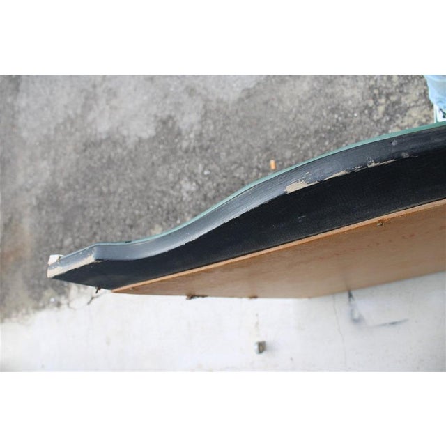 Large Vintage French Scalloped Mirror, 1960 For Sale - Image 4 of 16