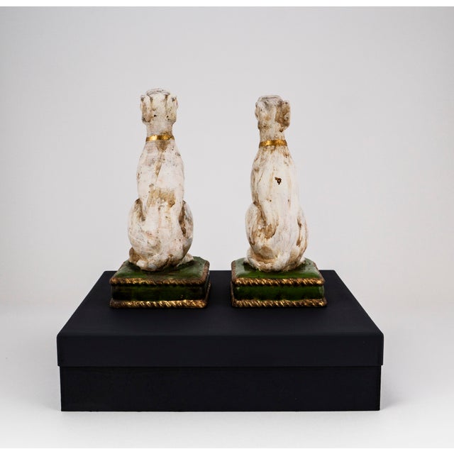 Beige Vintage Greyhound Sculptures, Italy, 1960s-1970s, Set of 2 For Sale - Image 8 of 18