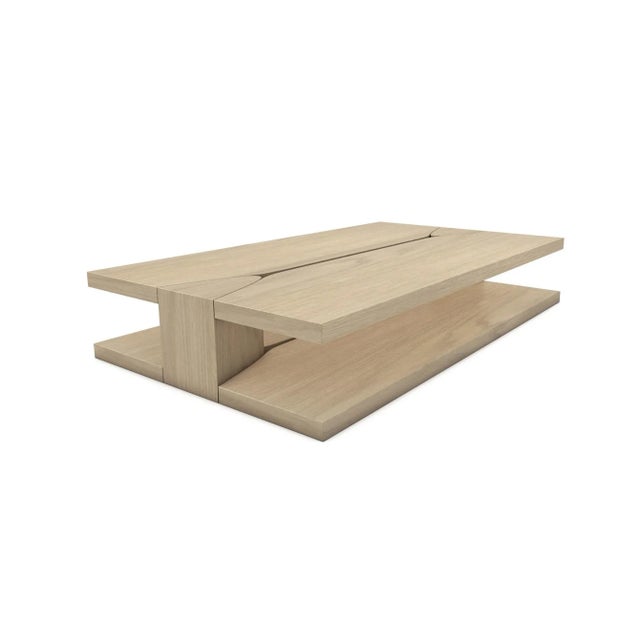 Brushed oak amarante low table by lk edition. Limited edition. Dimensions: 180 x 110 x h 40 cm. Materials: oak. Also...