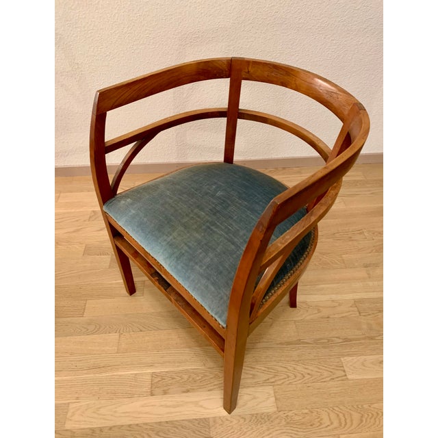 Art Nouveau Armchairs in the style of Josef Hoffmann, 1890s, Set of 2 For Sale - Image 3 of 17