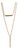 New Diamond Journey 2-Chain Layer Necklace 18k Yellow Gold Cable Chain For Sale