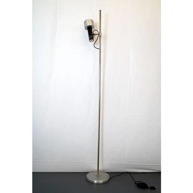 Vintage Nickel & Lacquer Floor Lamp with Orientable Diffuser from Stilux Milano, 1960s For Sale - Image 12 of 12