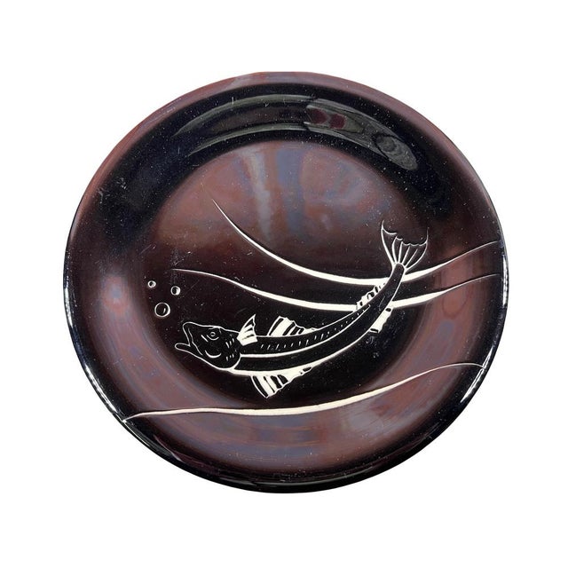 Fish Dish Set from Vallauris, 1960s, Set of 12 For Sale - Image 10 of 16