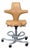 Håg Capisco Saddle Chair - Tan Leather Ergonomic Office Chair For Sale