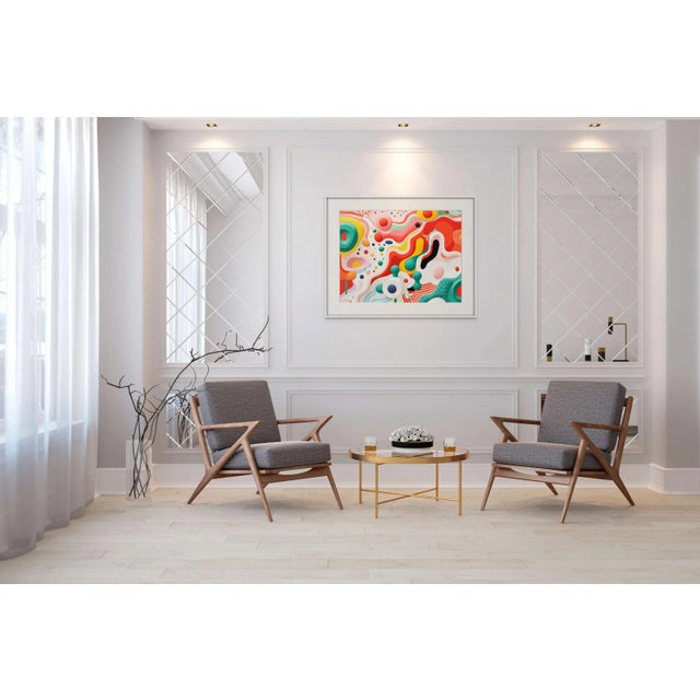 Organic Modern Colorful Composition #4 Chairish Exclusive. From a a series of four prints listed on Chairish, see the last...