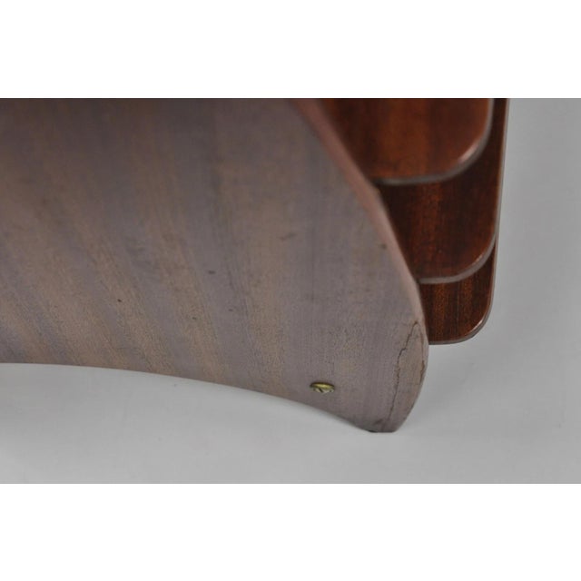 Mid Century Danish Modern Teak Wood Magazine Rack Book Stand Bookcase Side Table For Sale - Image 17 of 18