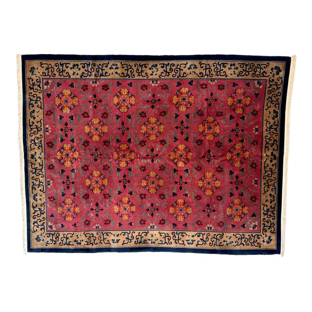 Antique Art Deco Chinese , 9' X 11'6" For Sale