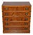 Vintage Military Campaign Yew Wood Secretaire with Brass Handles For Sale