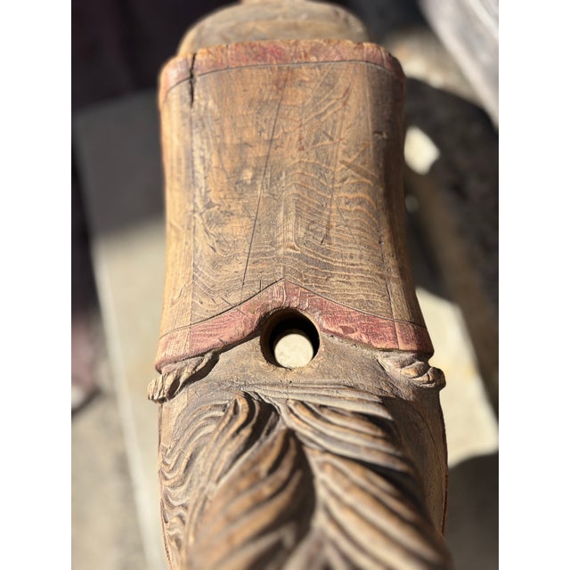 1950s Hand Carved Americana Carousel Horse Full Size Sculpture For Sale - Image 9 of 12