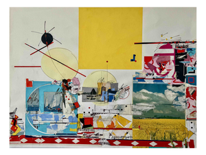 Sam Middleton, Untitled, Drawing Collage and Mixed Media on Paper