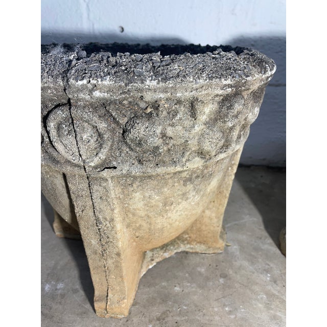 Sculpture Materials Late 18th Century Concrete French Planters With Fruit Relief, A Pair For Sale - Image 7 of 9