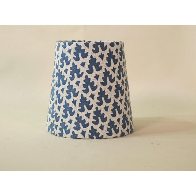 Not Yet Made - Made To Order Fortuny Blue and White Chandelier Shade For Sale - Image 5 of 5