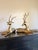 Hollywood Regency Pair of Extra Large Brass Deer For Sale - Image 3 of 5