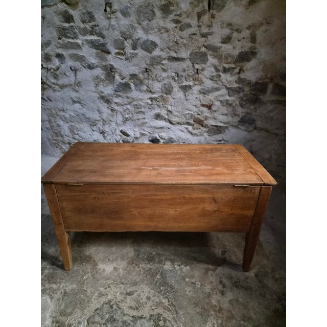 Wood Antique 19th Century French Oak Flour Chest For Sale - Image 7 of 18