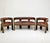African Hardwood and Leather Two‑seater Settee, 1960s For Sale - Image 10 of 11