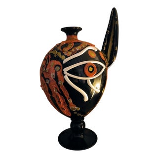 Vase in Blown Glass by Cleto Munari modified by Gianni Celati, 2002 / 2010 For Sale