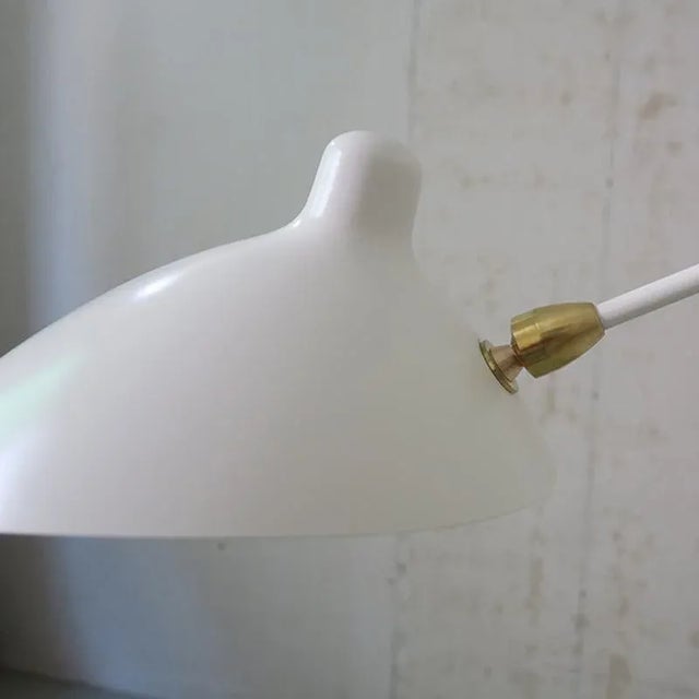 White Editions Serge Mouille 'Lampadaire Droit' Floor Lamp in White For Sale - Image 8 of 12