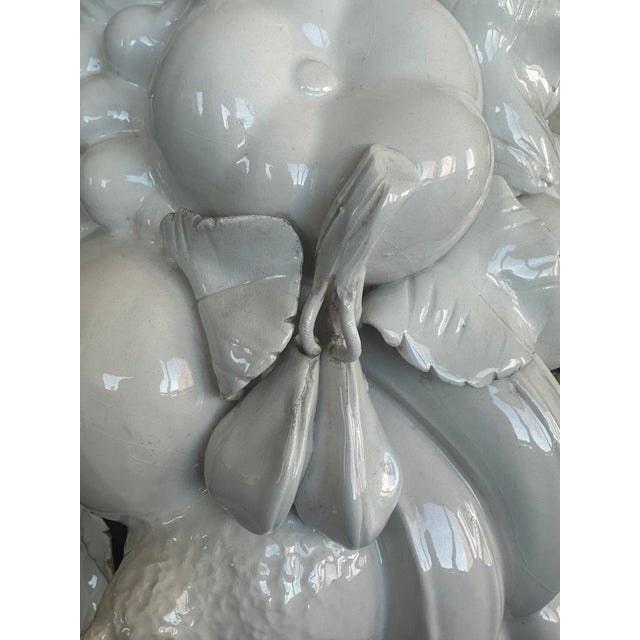 Italian Vintage Italian White Porcelain Fruit Topiary / Centerpiece For Sale - Image 3 of 7
