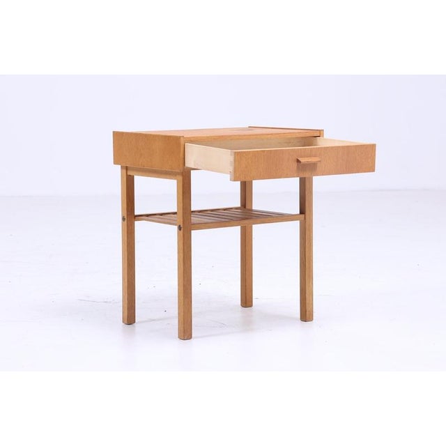 Scandinavian Oak Side Table, 1960s For Sale - Image 4 of 11