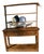 Antique English Pine Sideboard / Console Table W/ 2 Drawers & Removable Open Plate Rack For Sale