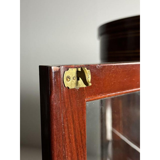Brown American Mahogany Display Case, 1920-1940 For Sale - Image 8 of 18