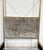 Modern Baker Modern Taupe Crushed Velvet and Sati Brass Phillipa Q Canopy Queen Bed For Sale - Image 3 of 8