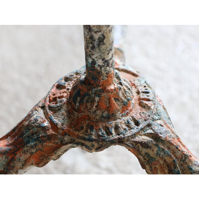 Antique French Arras Cast Iron Garden Table, 1890s For Sale - Image 5 of 11