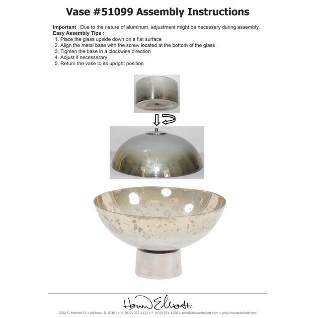 Metal Round Grotto Glass Footed Bowl For Sale - Image 7 of 11