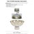 Metal Round Grotto Glass Footed Bowl For Sale - Image 7 of 11