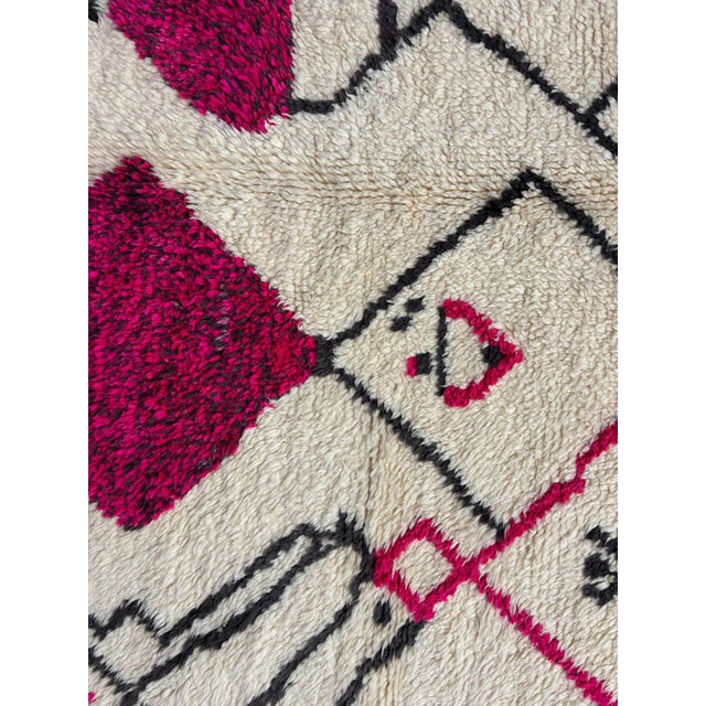 Mid-Century Modern Modern Colorful Moroccan Rug For Sale - Image 3 of 9