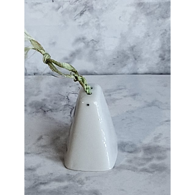 1950s Porcelain Christmas Ornament Bell For Sale - Image 4 of 10