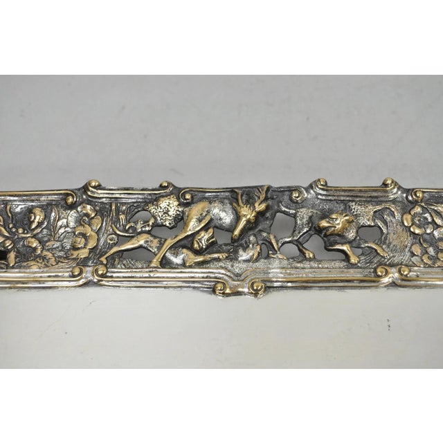 Late 19th Century French Renaissance Bacchanal Scene Silver Plated Bacchus Figural Platter Tray For Sale - Image 18 of 18
