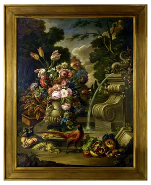 Alfredo Mahieux, Still Life with Pheasant, Oil on Canvas, 20th Century