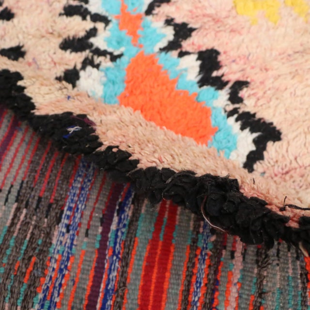 1990s Mid-Century Modern 4x10 Ft Vintage Moroccan Rug For Sale - Image 5 of 9