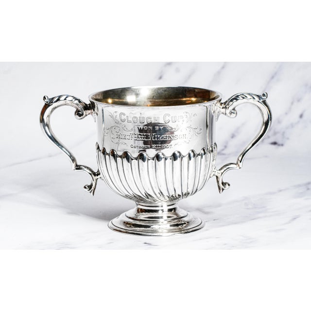 This exceptional Edwardian sterling silver shooting trophy, known as “Clough’s Cup,” is a rare and highly evocative piece...