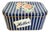 Mid-Century Striped Candy Manufacturer's Tin-Box, 1950s For Sale