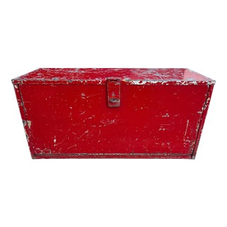 1940s Snap-On Small Flip Top Box With 3 Drawers For Sale