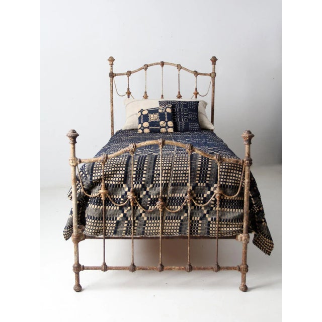 Antique Victorian Twin Bed For Sale - Image 11 of 12