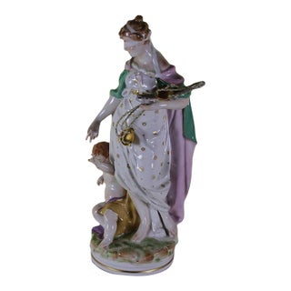 1960’s Vintage KPM Hand Crafted Figurine-Justice For Sale