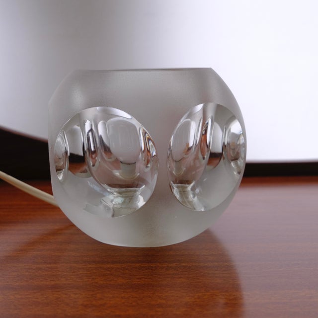 Ice Cube Table Lamp from Peill & Putzler, 1970s, in Good conditions. Designed 1970 to 1979 This piece has an attribution...