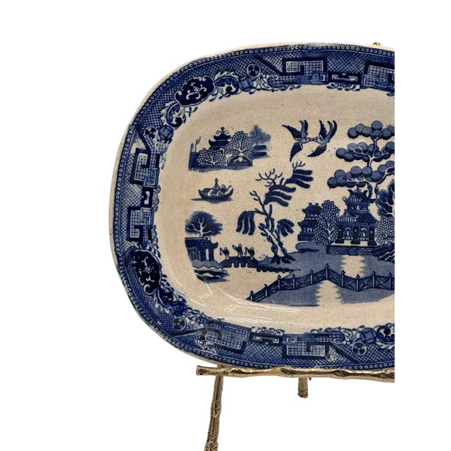 Late 19th Century J. Jackson & Co. Blue Willow Platter, Late 19th Century For Sale - Image 5 of 12