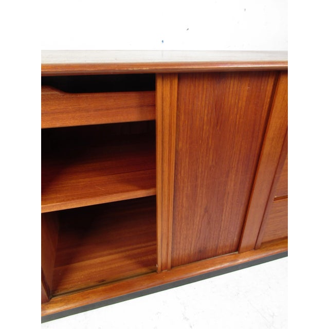Mid 20th Century Danish Modern Dresser with Tambour Door by Art Furn For Sale - Image 11 of 12