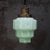 French Art Deco Green Clichy Glass Pendant Lamp For Sale - Image 4 of 6