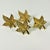 Metal 1980s Vintage Boho Chic Adirondack Arts & Crafts Rustic Brass Maple Leaf Napkin Rings - Set of 4 For Sale - Image 7 of 16