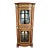 Antique French Bronze Mounted & Inlaid Corner Curio Cabinet Vitrine For Sale