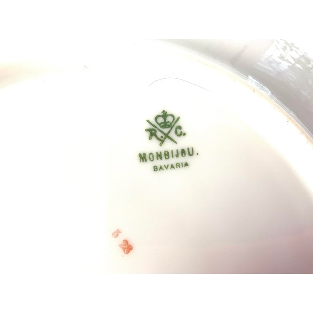 Rosenthal Late 19th Century R C Rosenthal-“Monbijou”-Hand Painted Porcelain Plate For Sale - Image 4 of 6