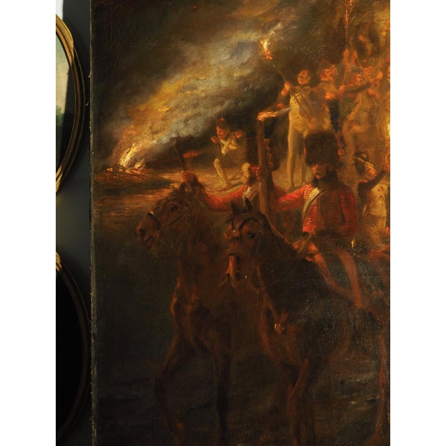 1900 - 1909 Napoleon and His Troops, a Large Antique Oil on Canvas Painting, 96.5 X 78 In For Sale - Image 5 of 18