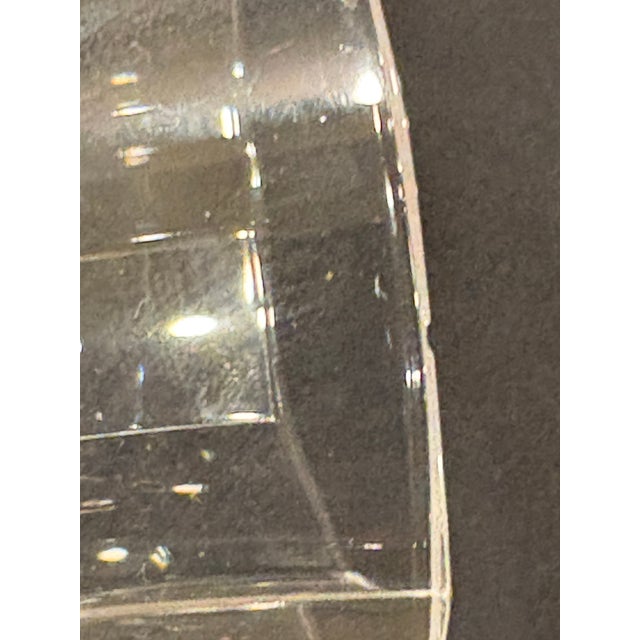 Late Twentieth Century Cristal D’Arques Lead Crystal Pitcher and Four Wine Glasses in the Longchamp Pattern For Sale - Image 10 of 10